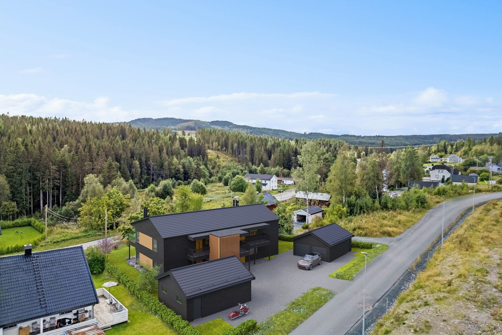 Solrik beliggenhet i Sagstugrenda Galleribilde