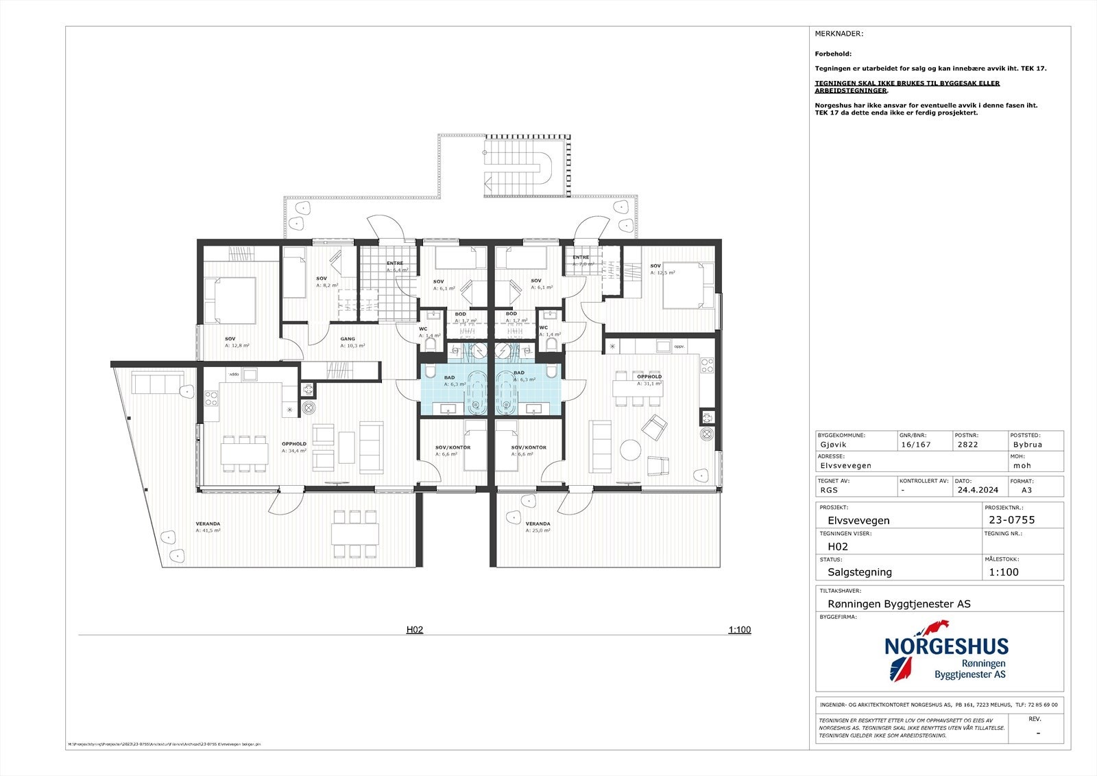 Etasje plan 2 Galleribilde