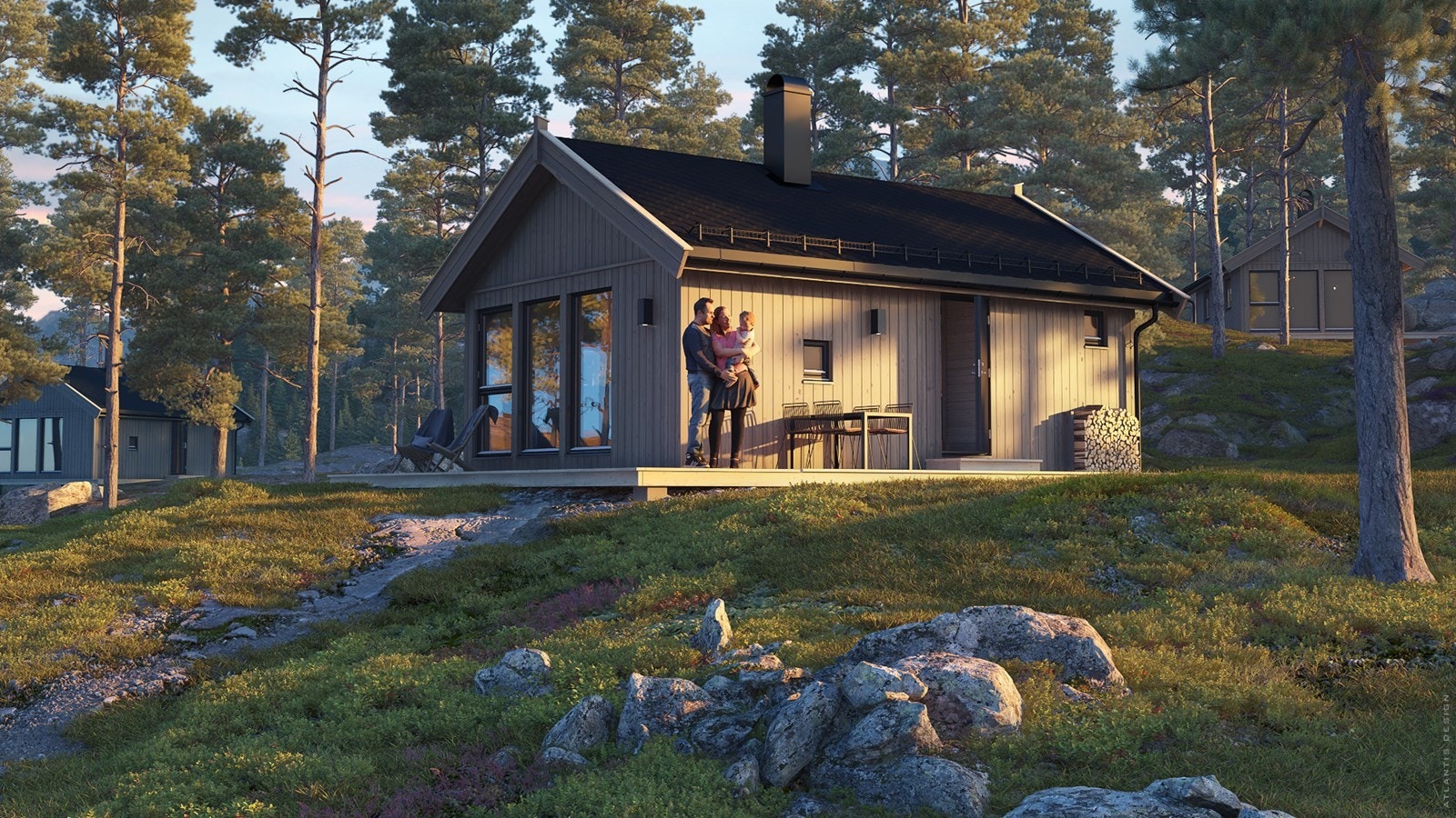 STEG 39 i kveldssol Galleribilde