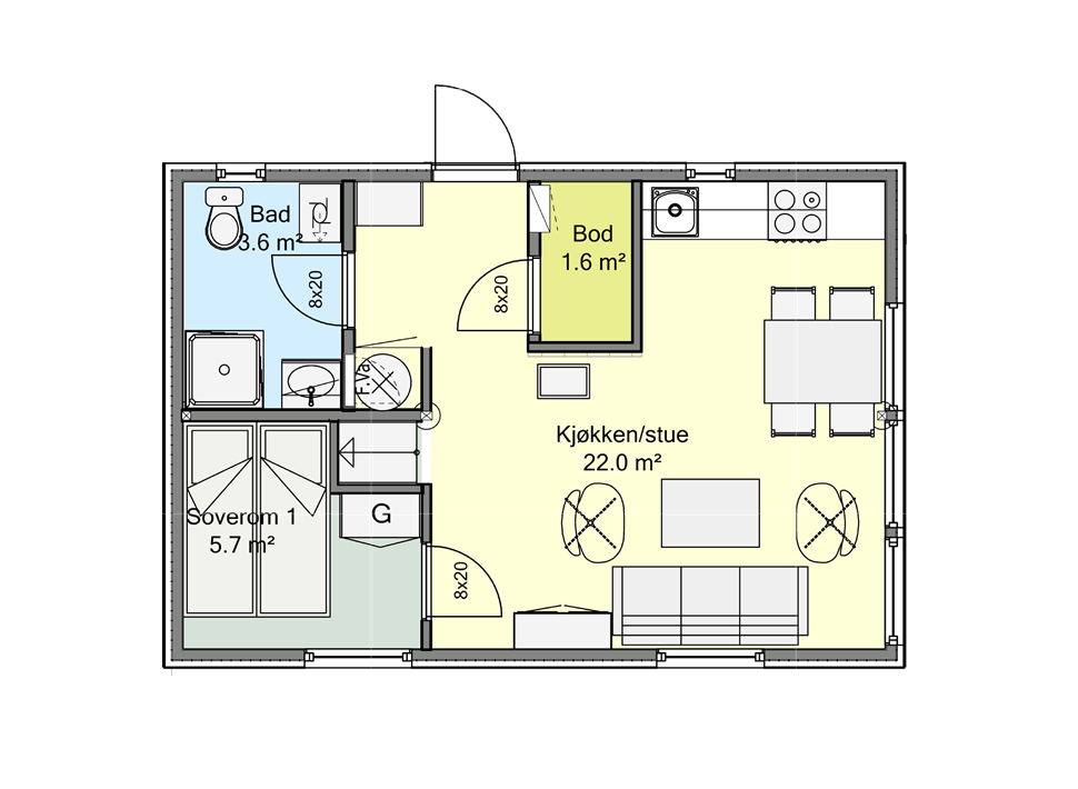 Planløsningen Galleribilde