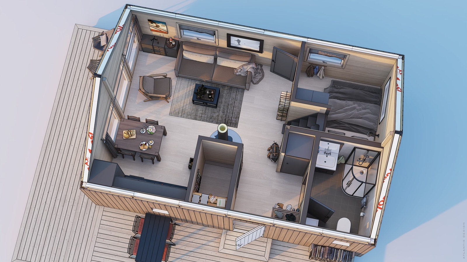 3D planløsning av hovedplanet Galleribilde