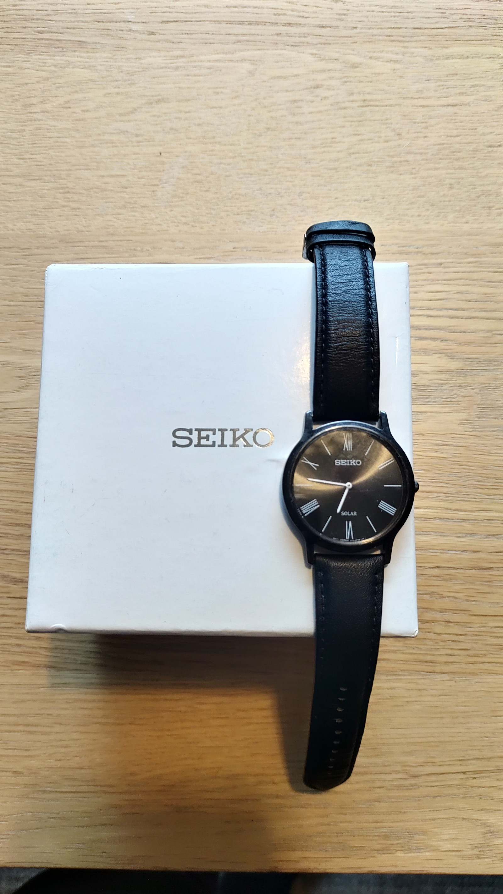 Seiko solar all black FINN torget