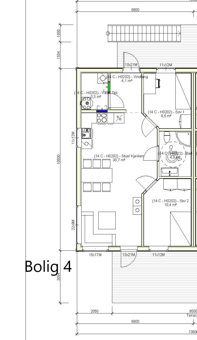Plantegning bolig 4 Galleribilde