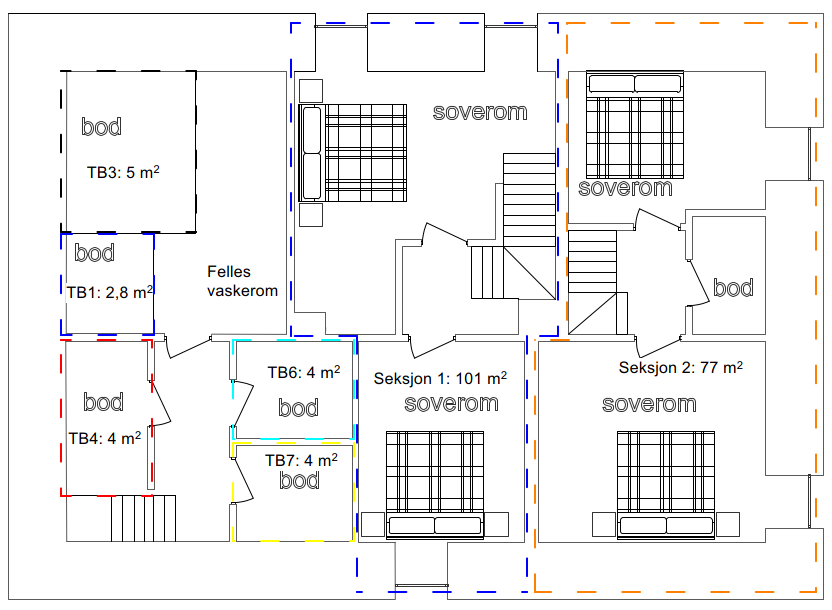 Kjeller. Seksjon 2, til høyre Galleribilde