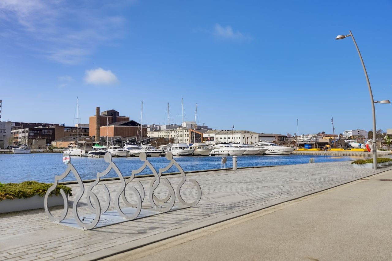 Flott langs havnen Galleribilde