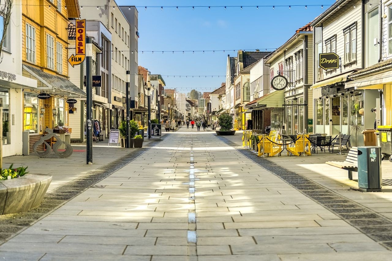 Langata i Sandnes - shopping og kafeer Galleribilde