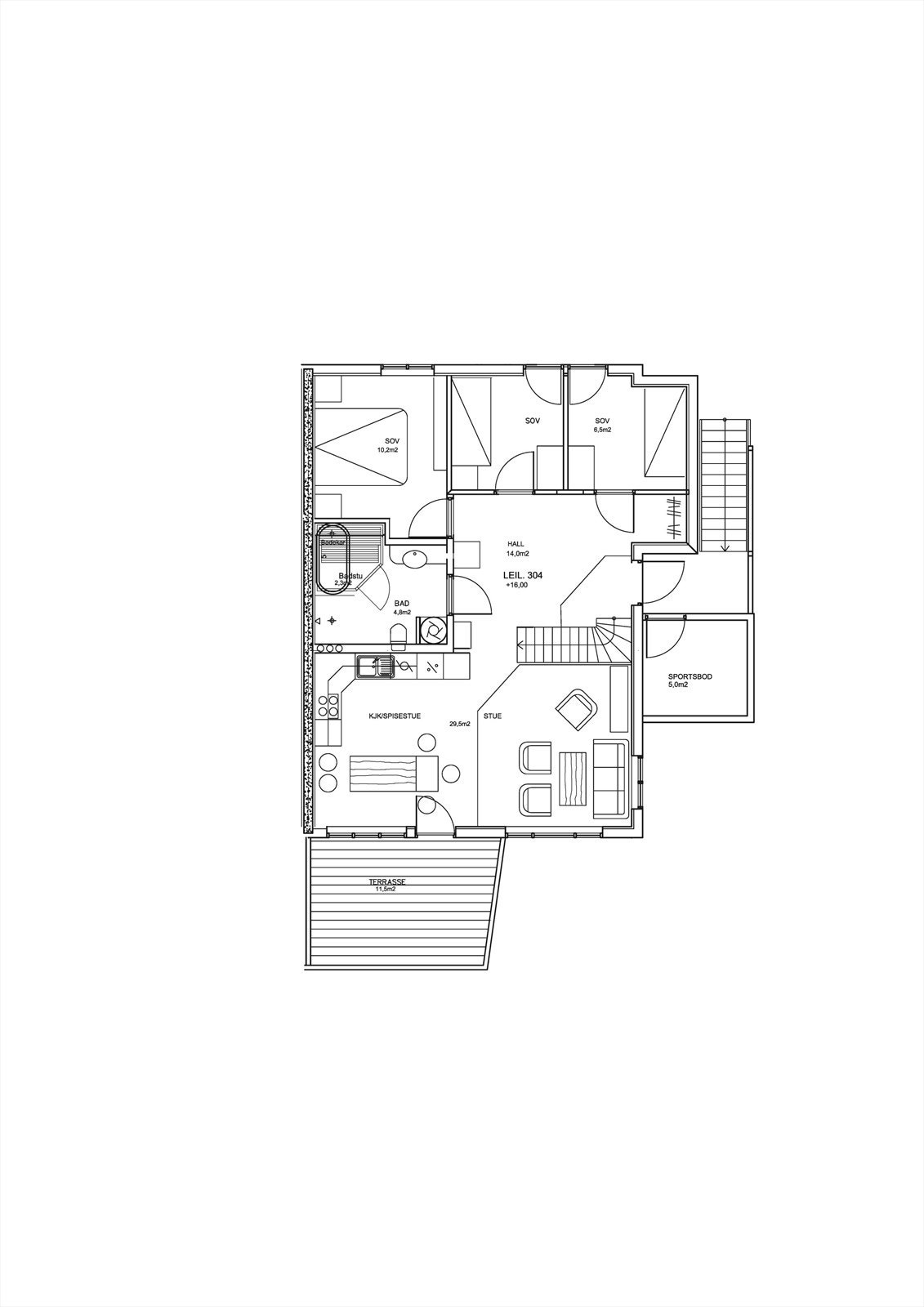 Plantegning 304 Galleribilde