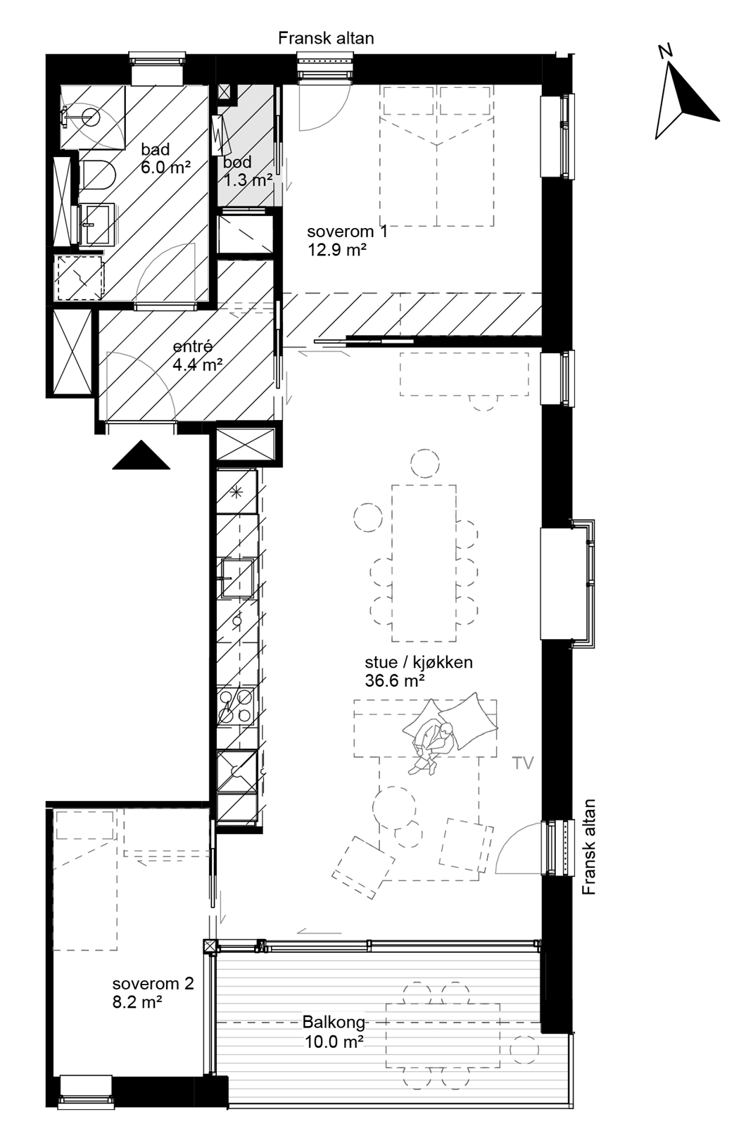 Plantegning Galleribilde