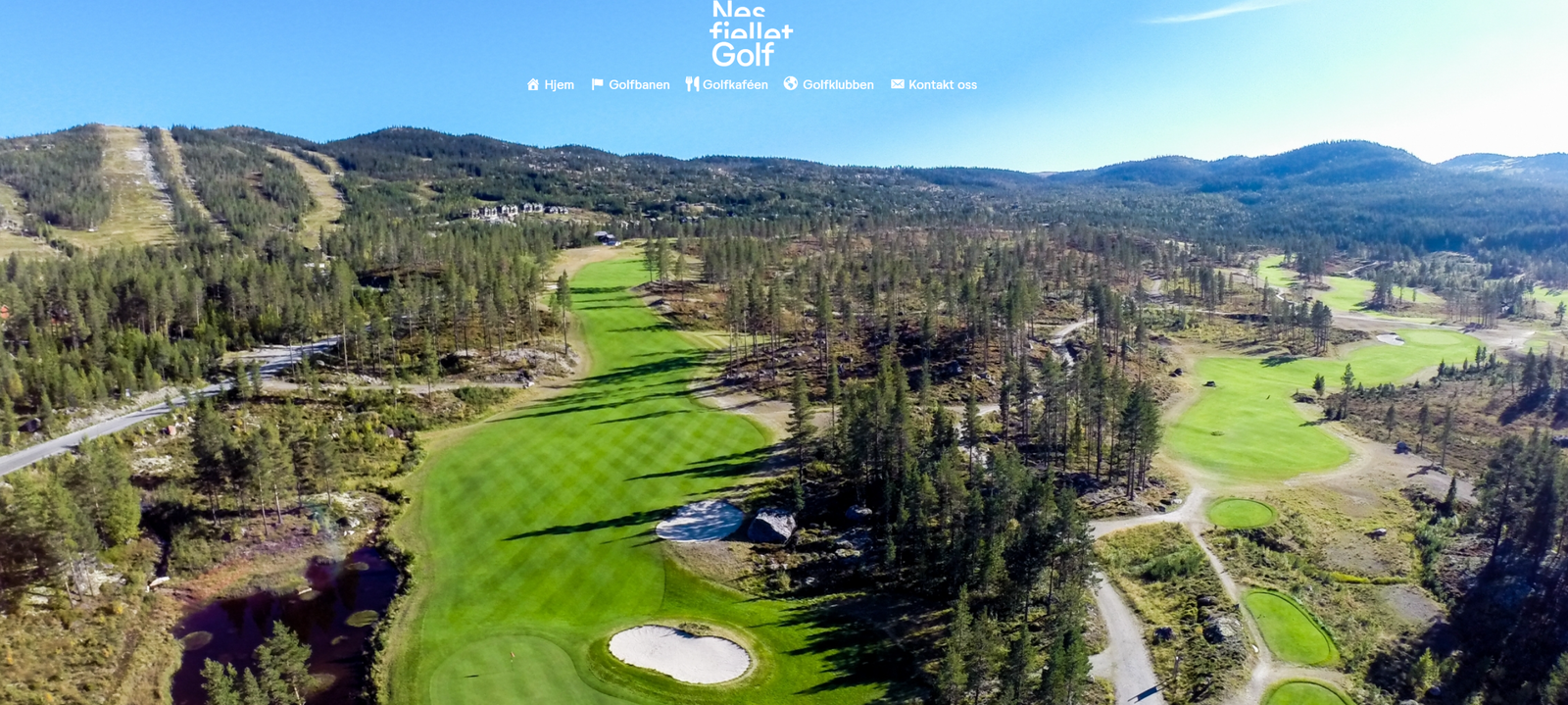Golfbane i bunn av skianlegget Galleribilde