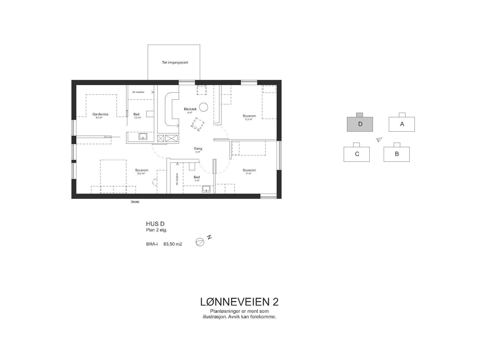 2 etg alternativ 1 uten utleie Galleribilde