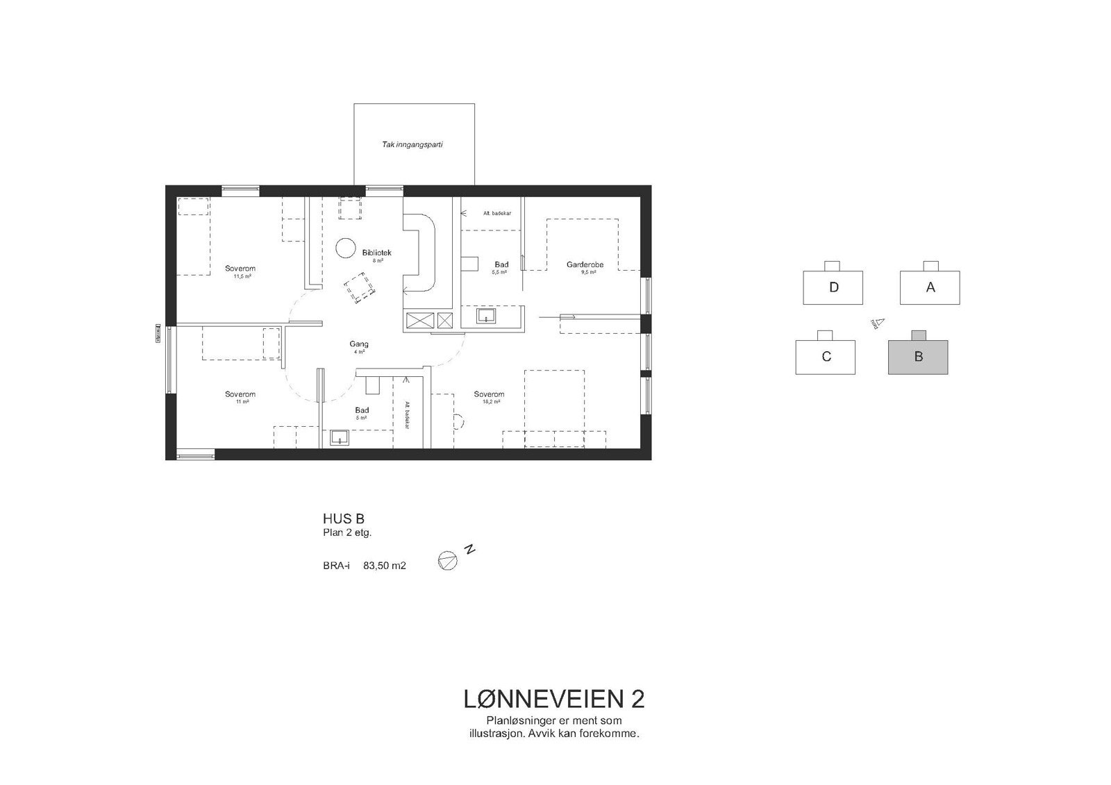 2 etg alternativ 1 uten utleie Galleribilde