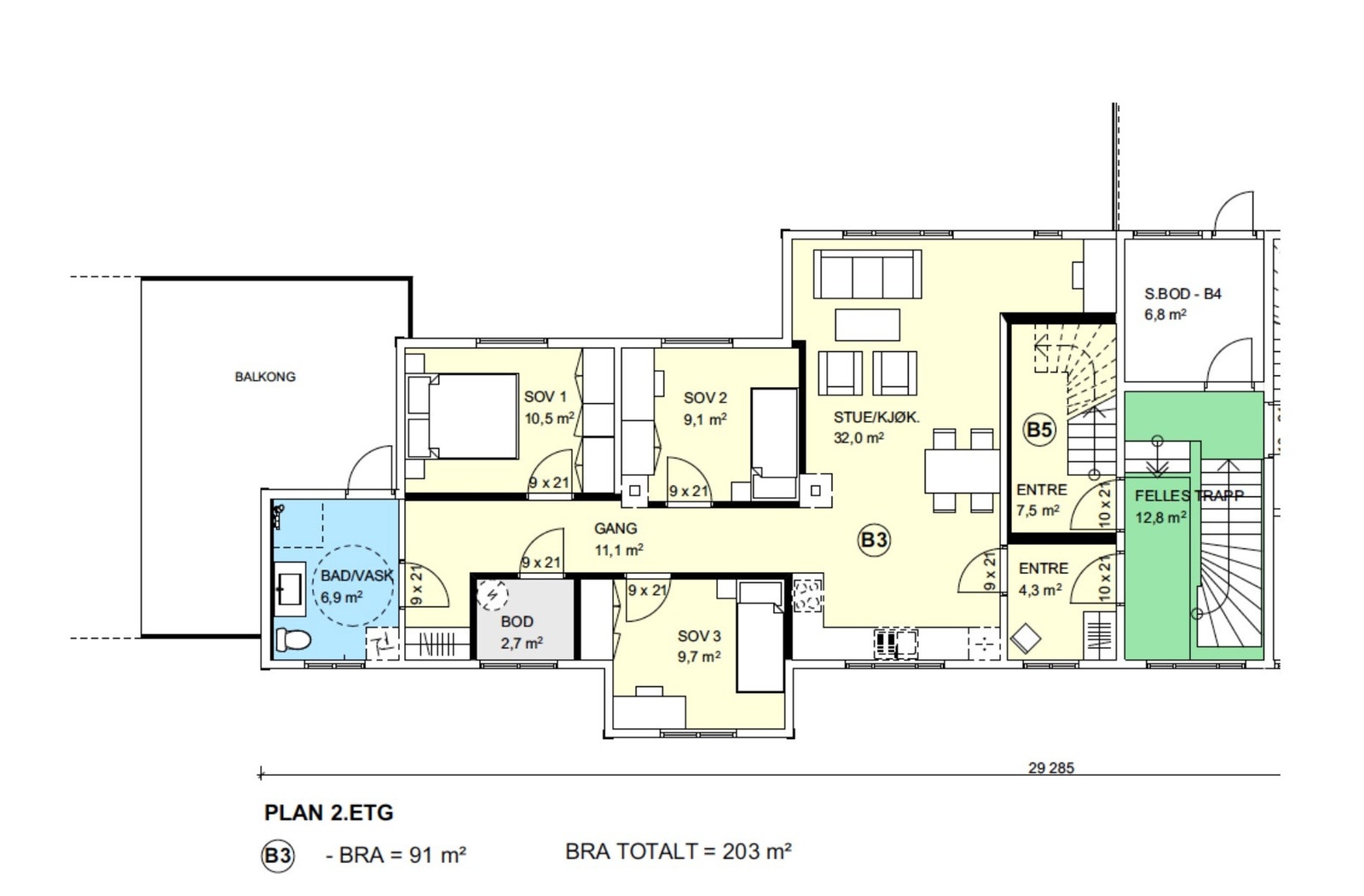 Plantegning Galleribilde