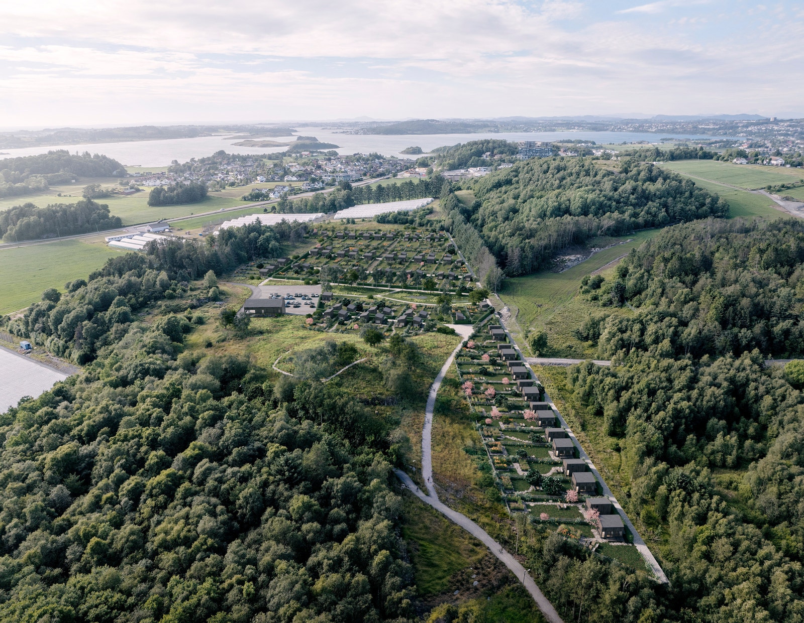 Oversiktsillustrasjon området Galleribilde