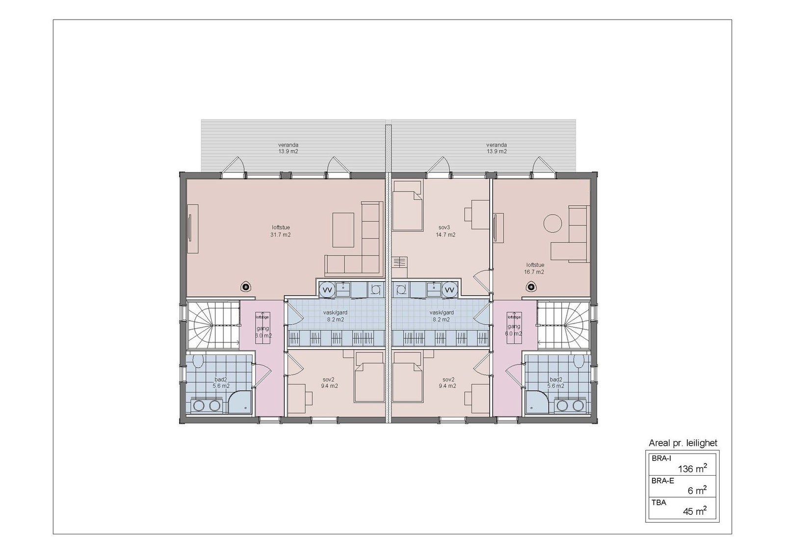 2 mannsbolig - 2. etasje
Alternativ planløsning Galleribilde