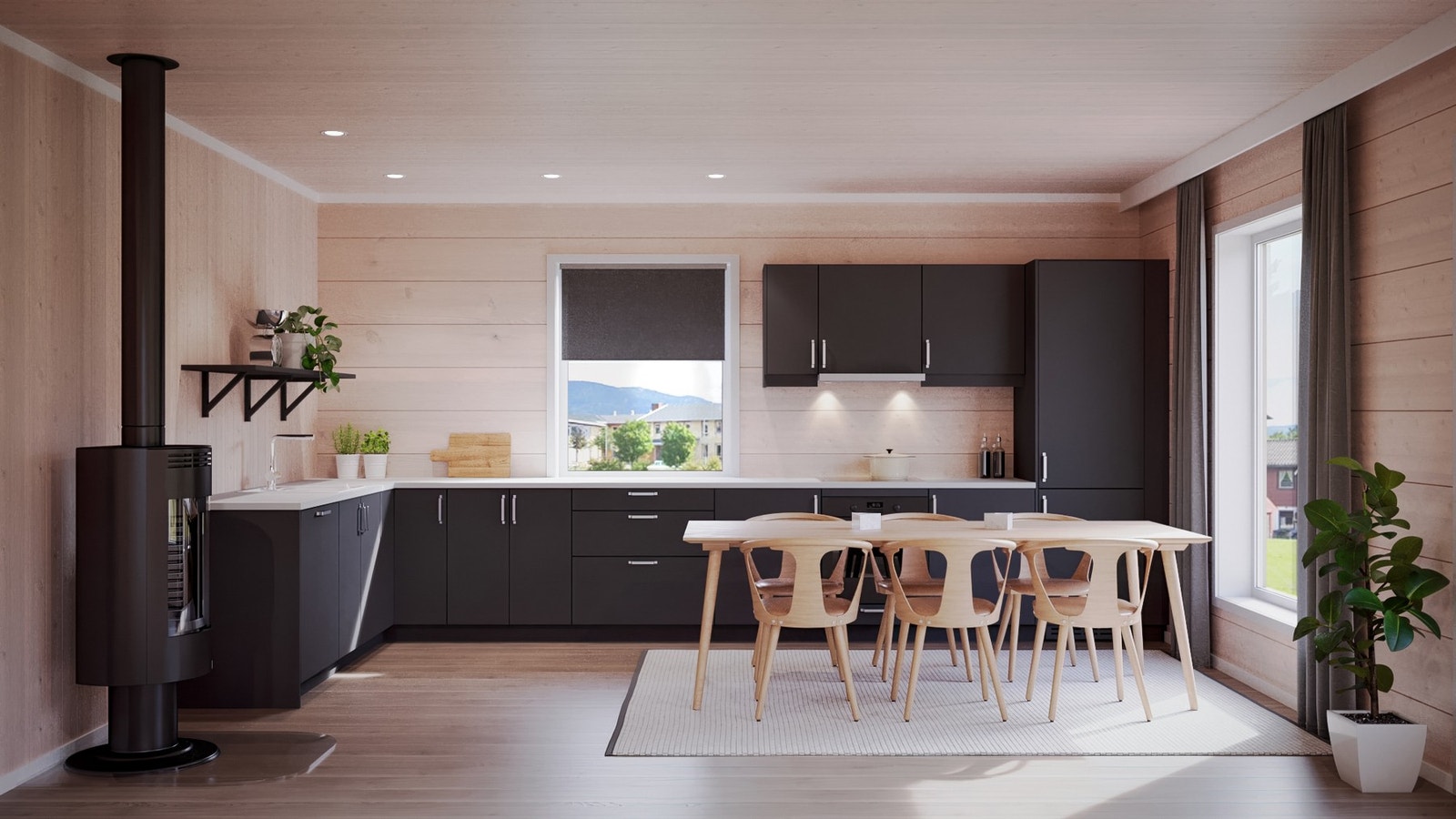 Kjøkken enebolig Galleribilde