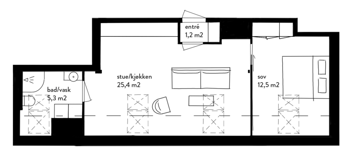 Plantegning Galleribilde