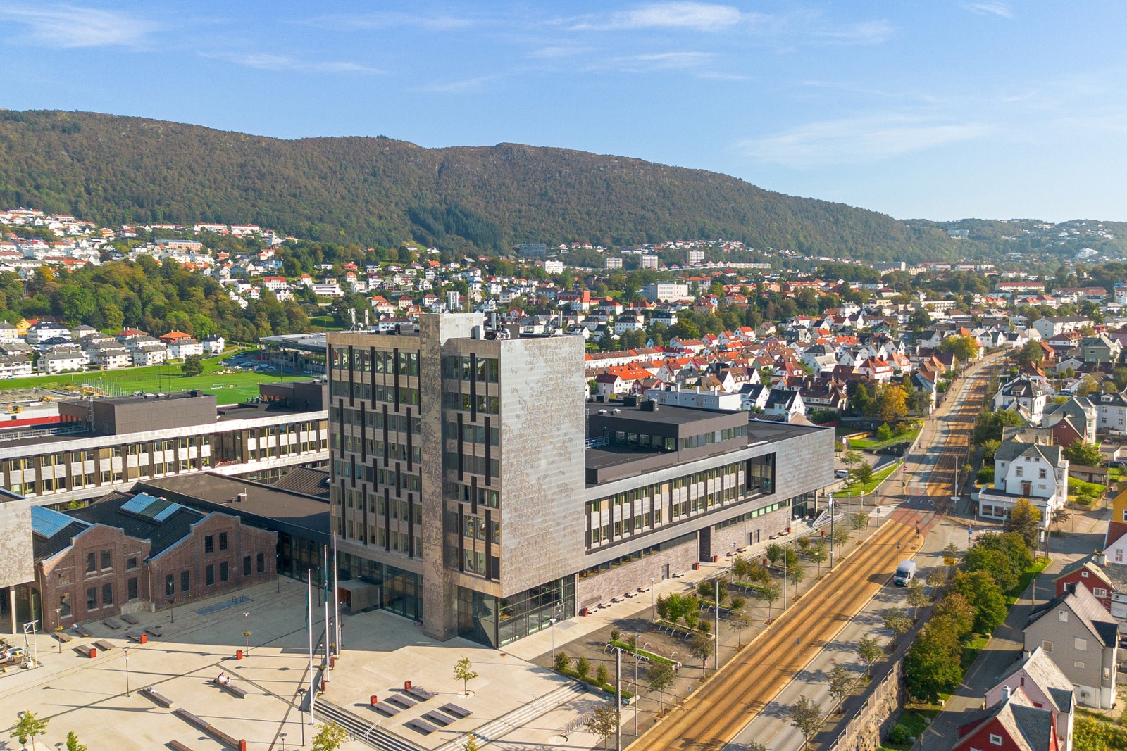 I Bergensmeiereiet er det kort vei til flere studiesteder og arbeidsplasser. Galleribilde