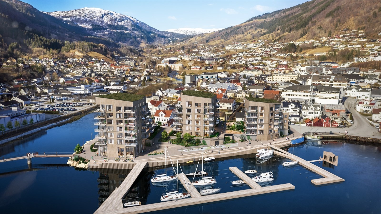 Prosjektet sett fra sjøen Galleribilde