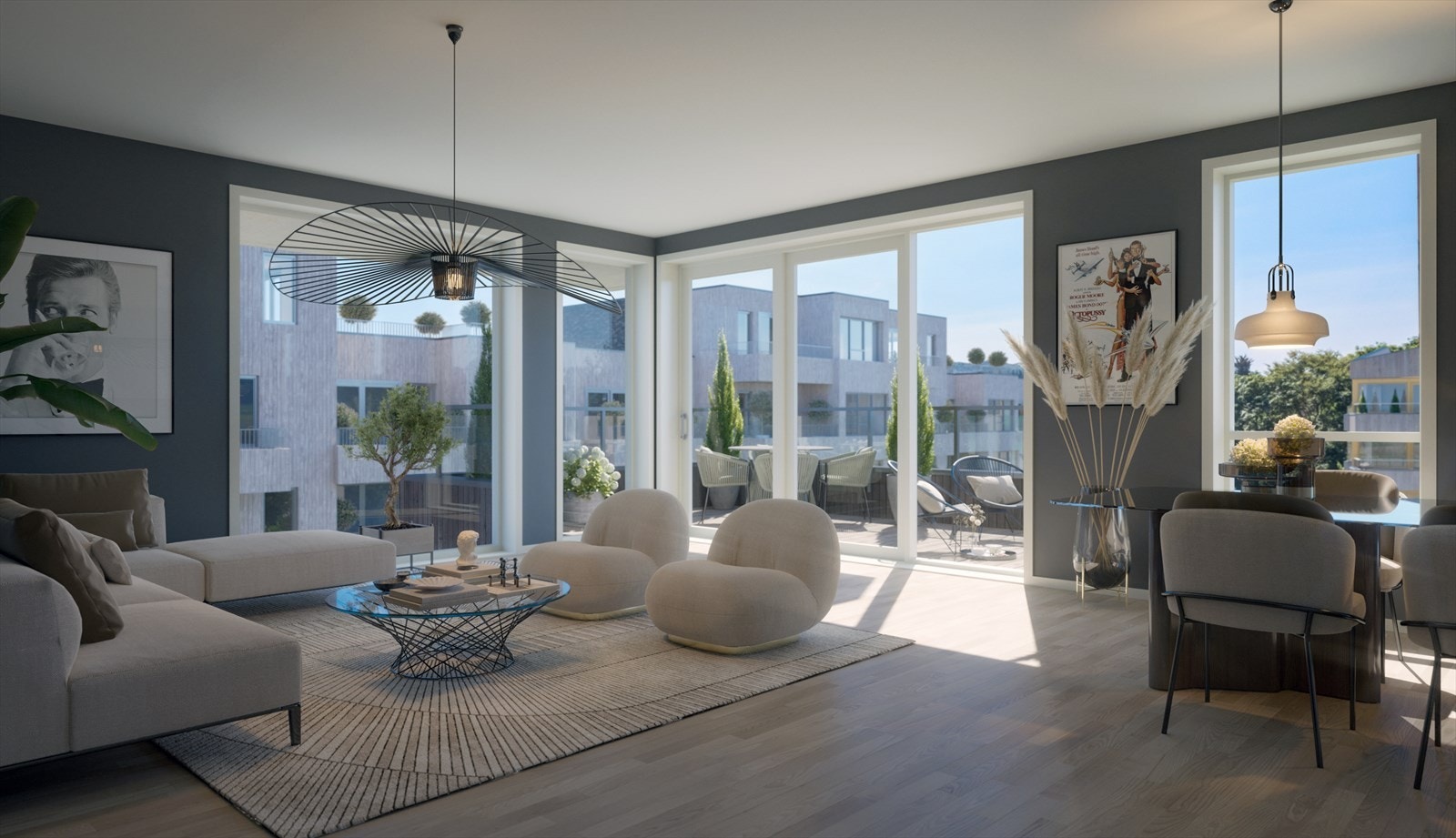 3D illustrasjon av leilighet 604 (solgt) Galleribilde