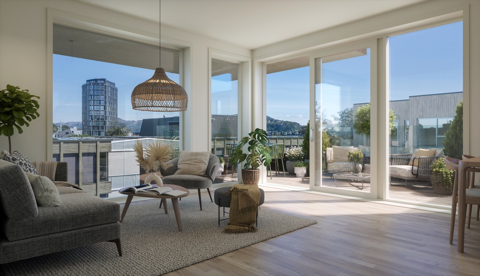 3D illustrasjon av leilighet 603 (solgt) Galleribilde