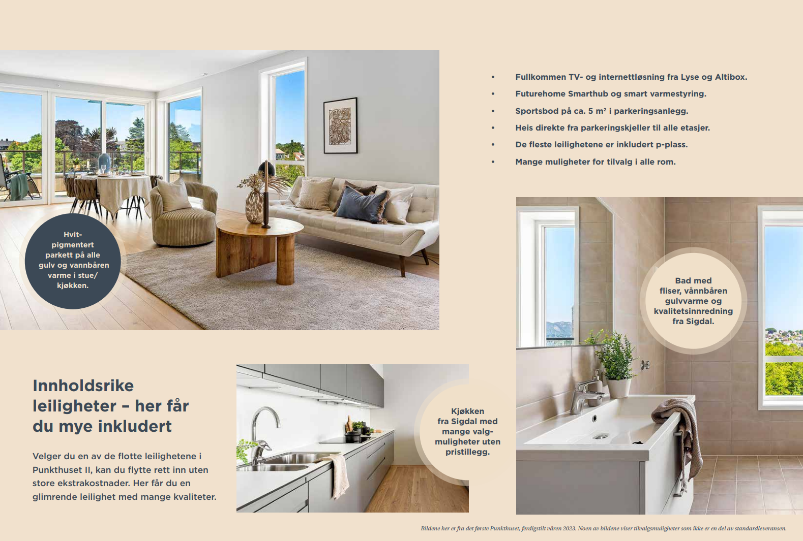 Leveranse til kjøkken og bad er fra Sigdal. 15 valgfrie farger på kjøkkenfronter. Galleribilde