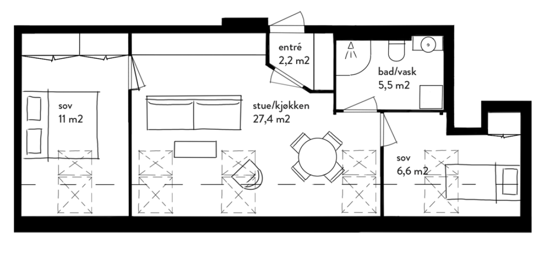 Plantegning Galleribilde