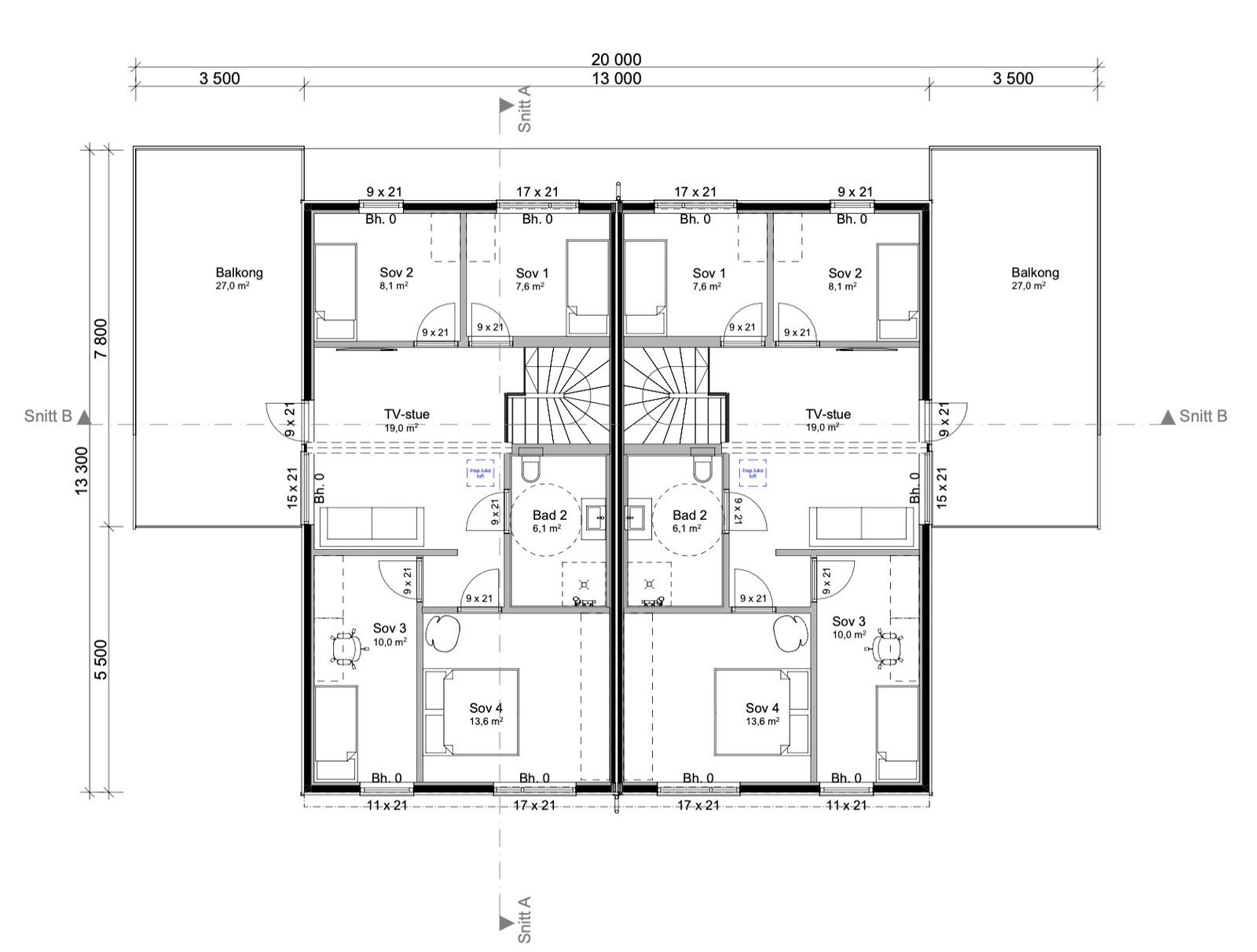 Plantegning 2.etasje. Galleribilde
