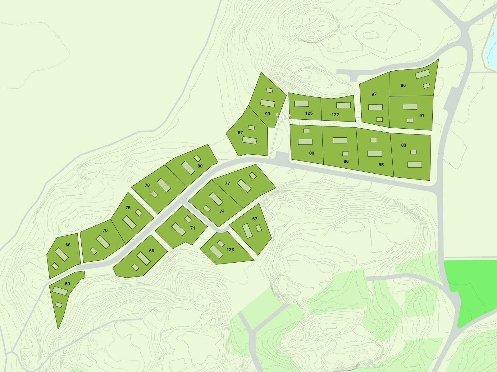 Himmelrommet Plenty - Oversikt over tomter Galleribilde