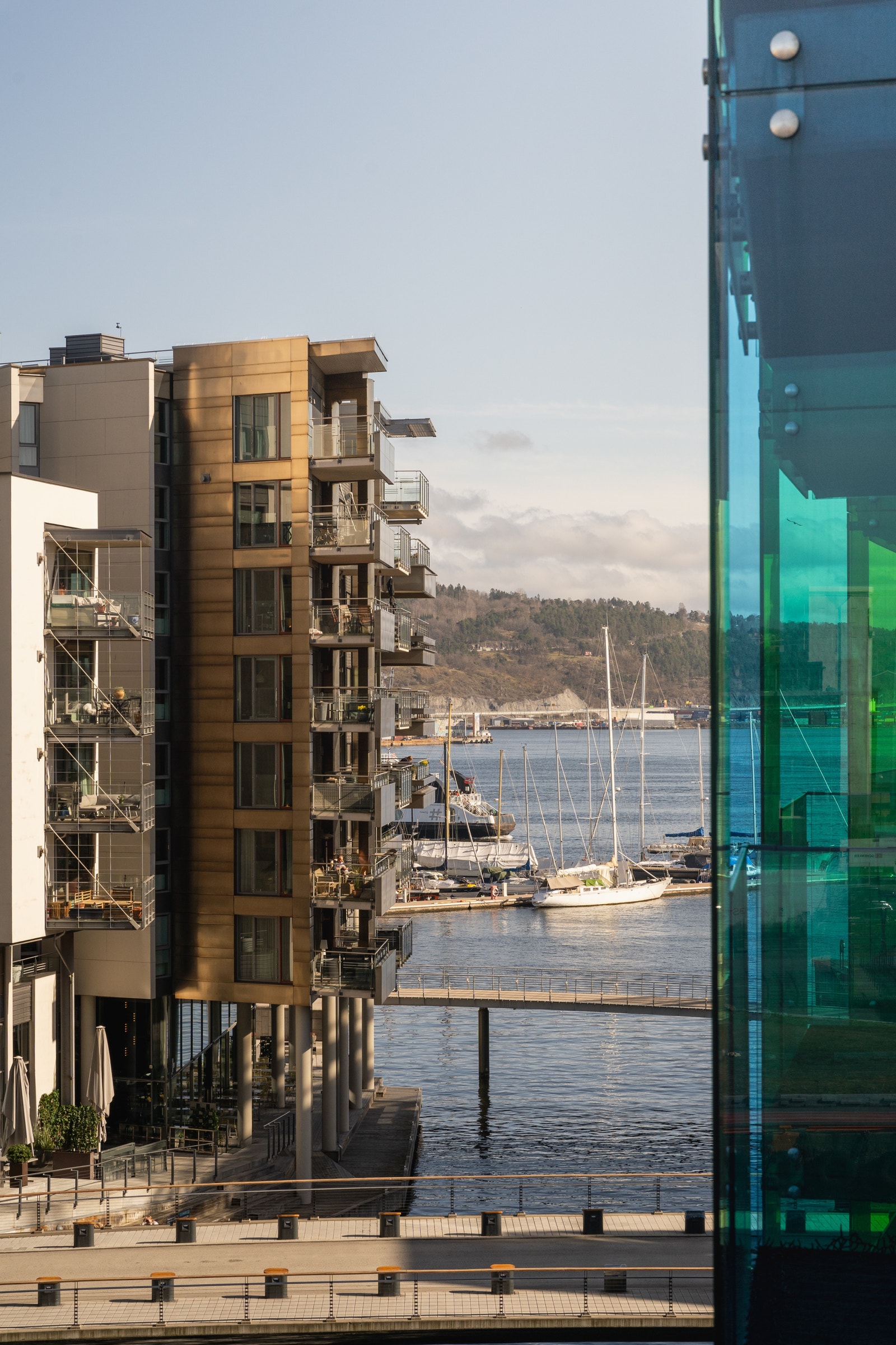 Utsikt fra balkong Galleribilde