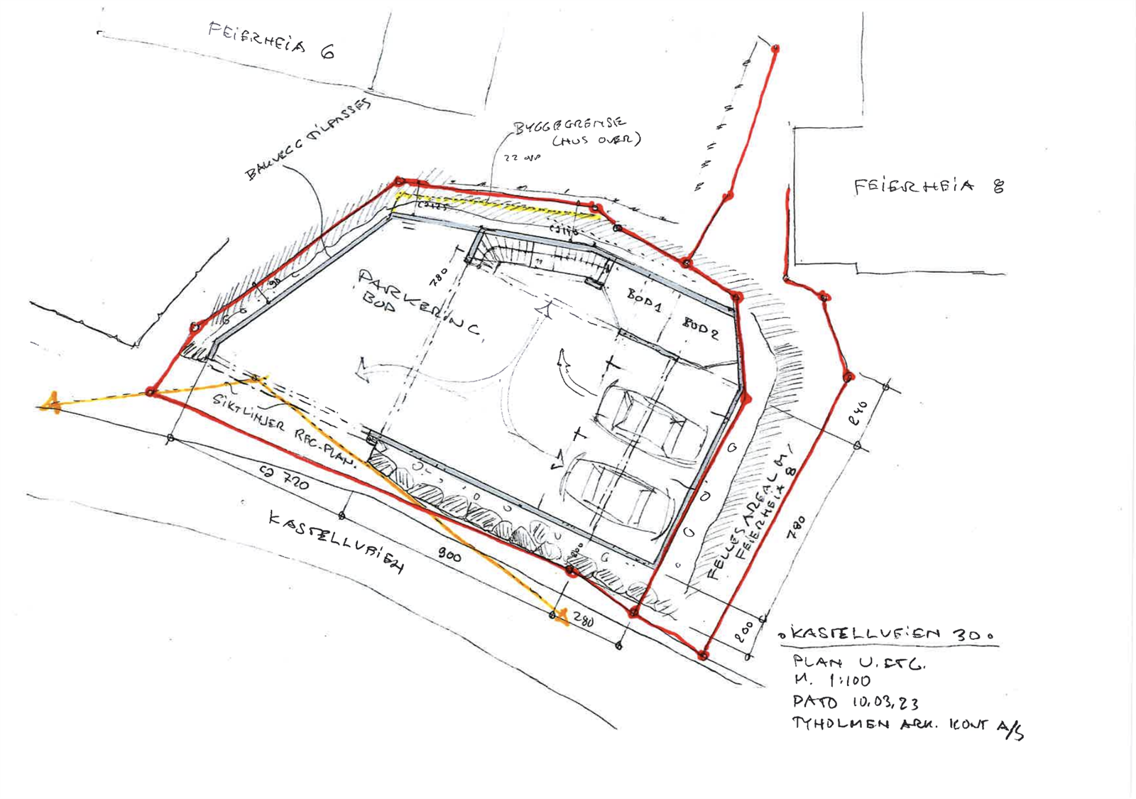 Plantegning underetasje Galleribilde