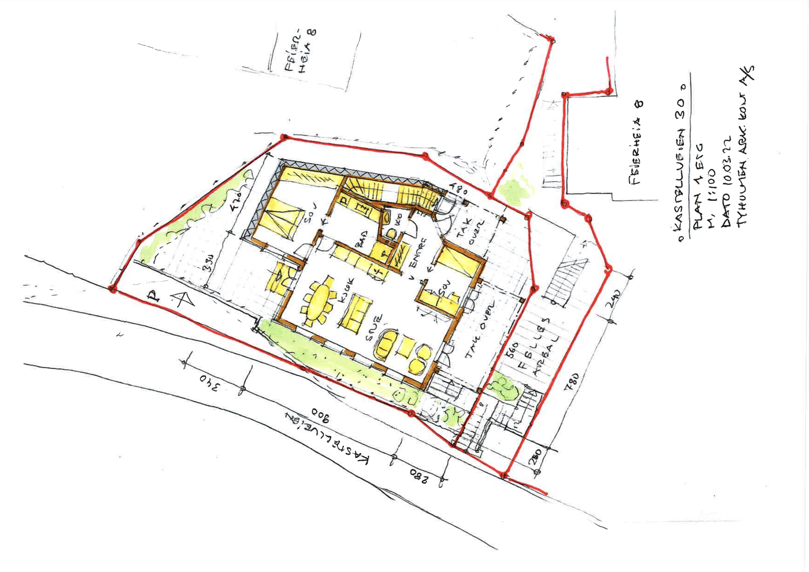 Plantegning 1.etg Galleribilde