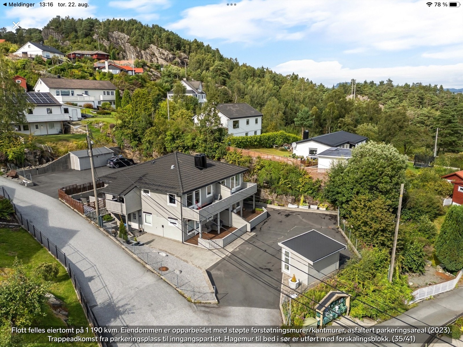 God standard - tre roms med el bil lader Galleribilde