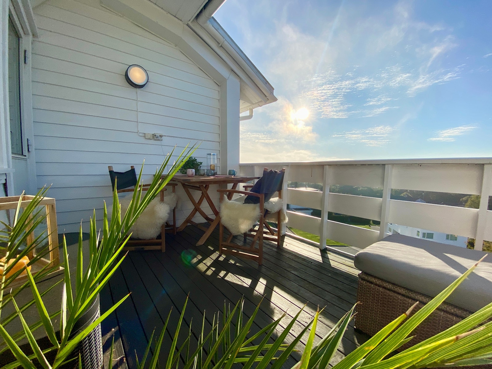 Balkong 2 etasje med utsikt Galleribilde