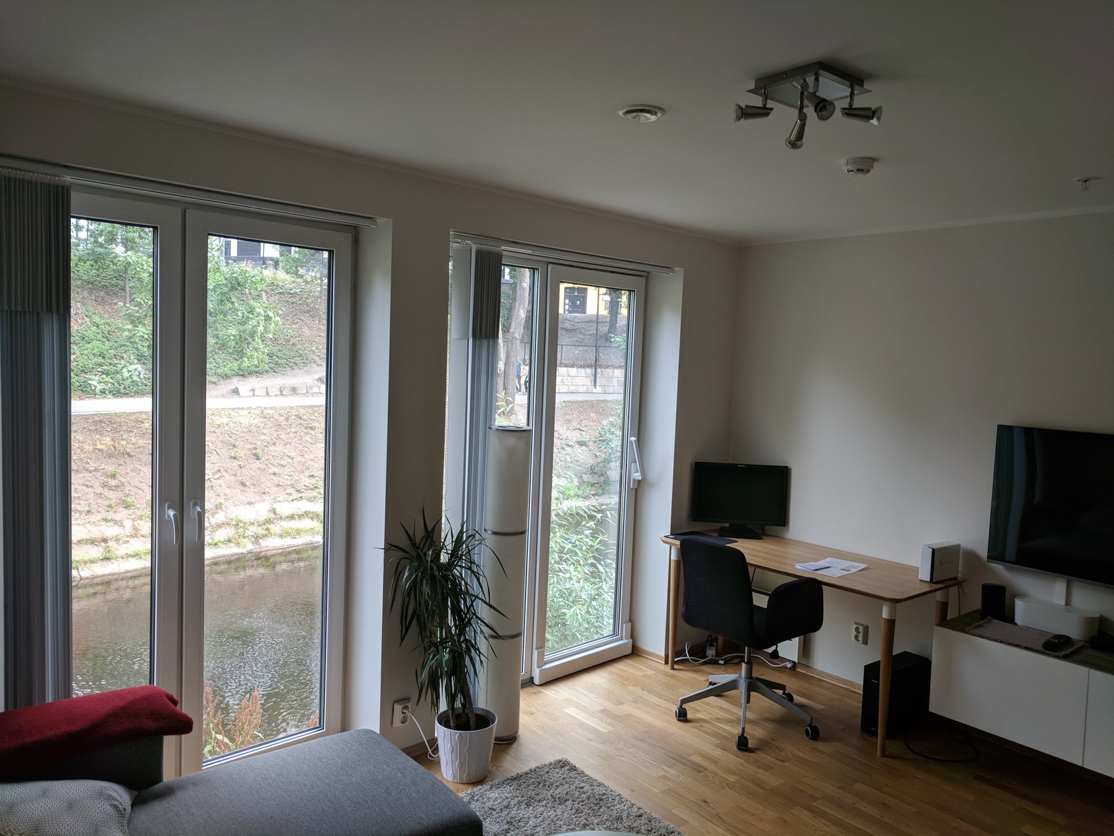 Stue med utsikt Galleribilde