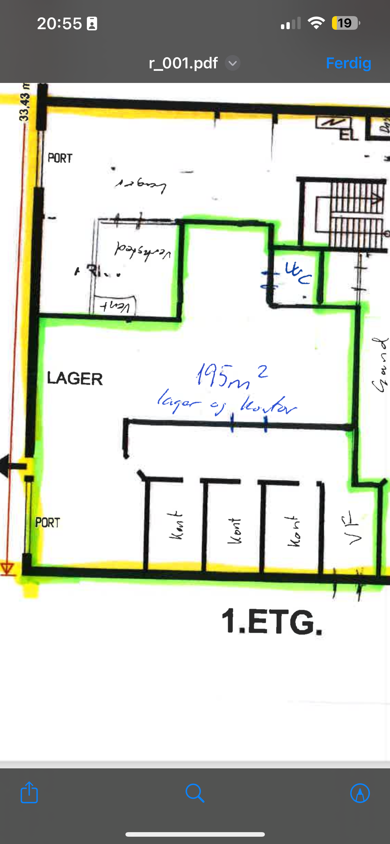 Lokale markert i grønn Galleribilde