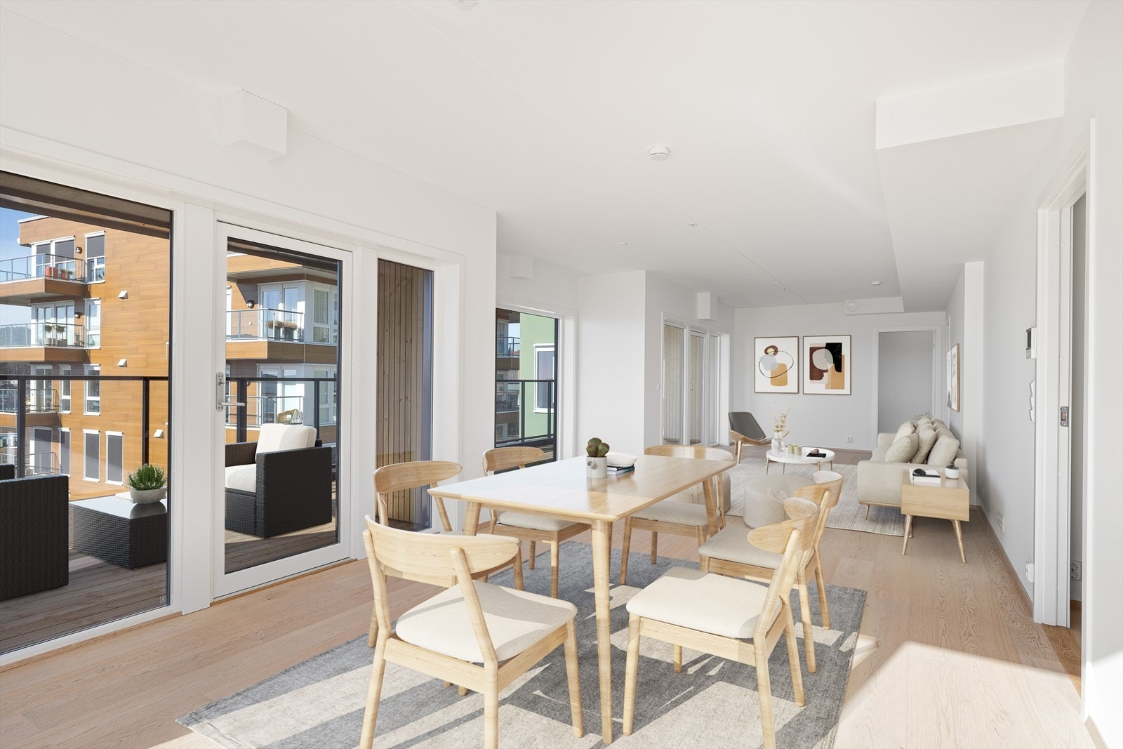 Lyst og delikat med vannbåren varme i alle gulv foruten soverom og bod Galleribilde