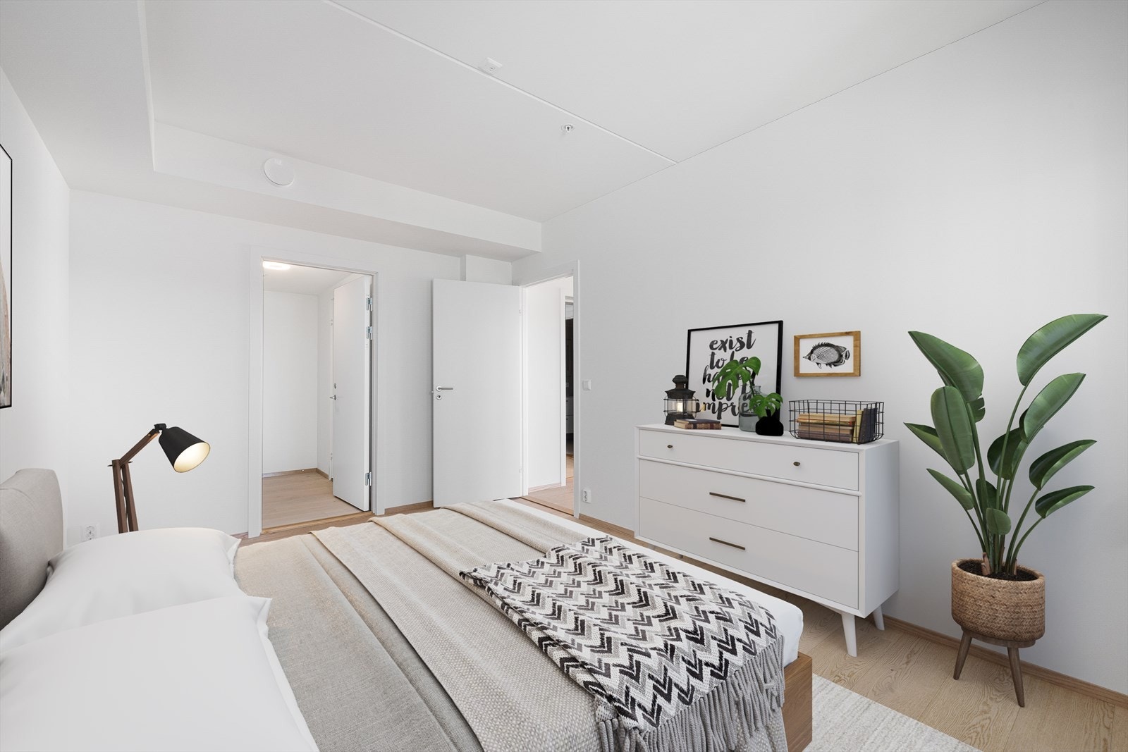 Leiligheten har 3 soverom Galleribilde