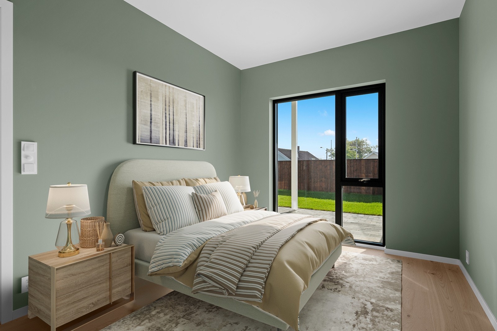 Digital styling 1etg i bygg C - C0102 - fra hovedsoverommet Galleribilde