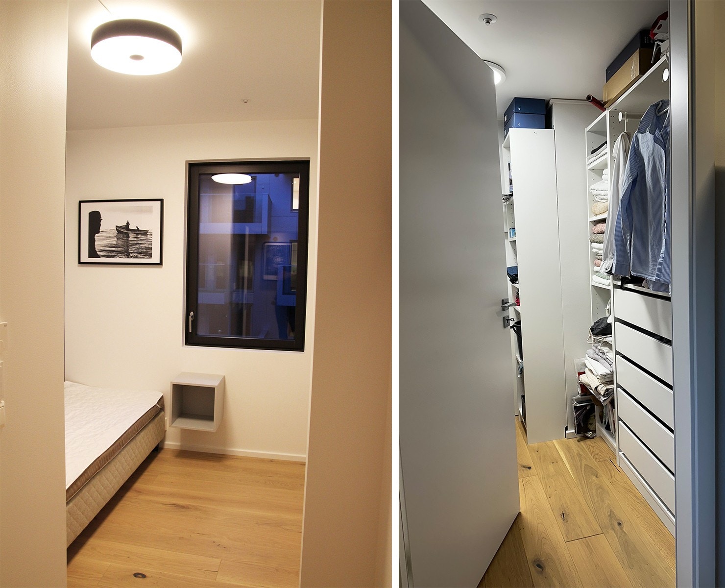 Soverom nr 2 med enkeltseng - Egen walk-in garderobe. Galleribilde