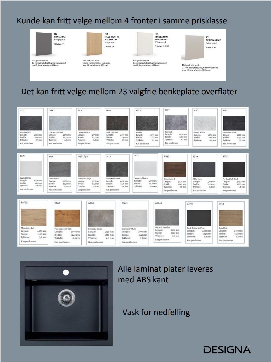 Kjøkken fra Designa Galleribilde