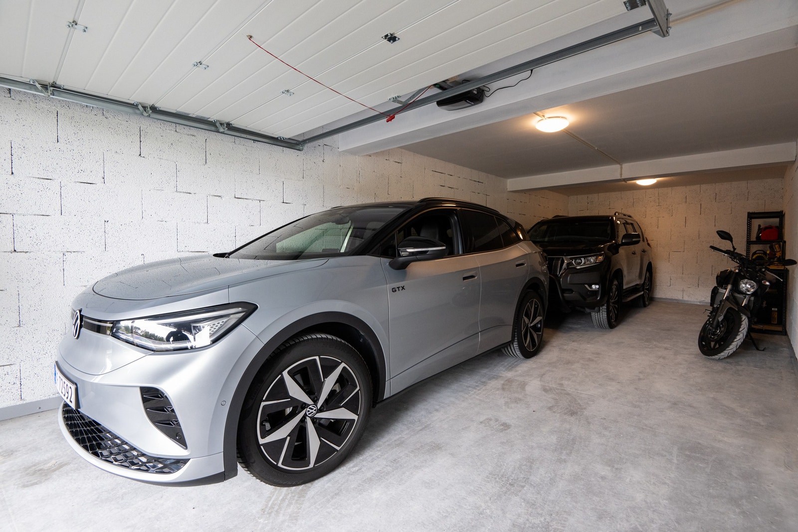 Bildet av garasje i bygg B. Alle leilighetene får hver sin private garasje på 40-45kvm! Galleribilde