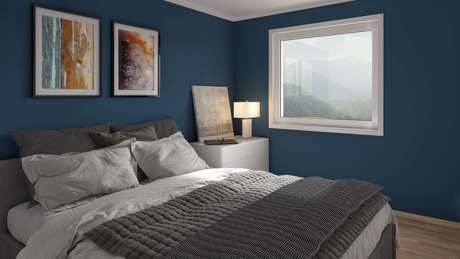 Eksempel soverom - Egne tilpasninger og tilvalg er mulig. Galleribilde