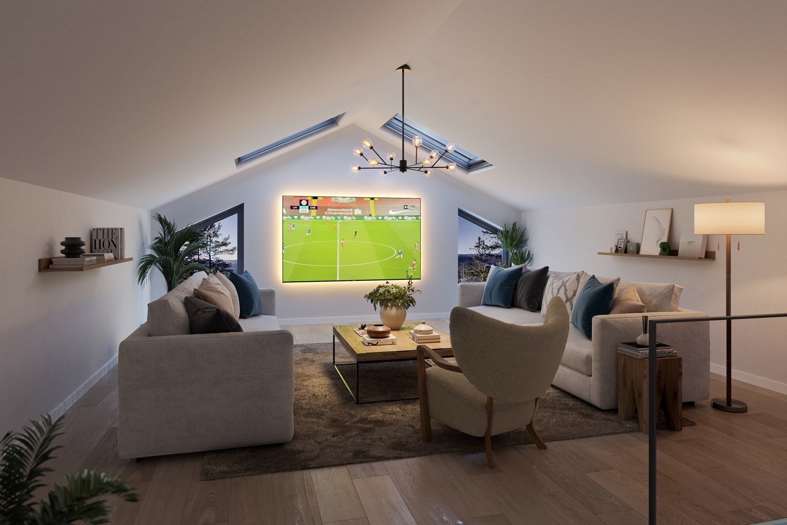 Leiligheten får loftstue med mange bruksmuligheter og flott utsikt. Illustrasjonsfoto. Galleribilde