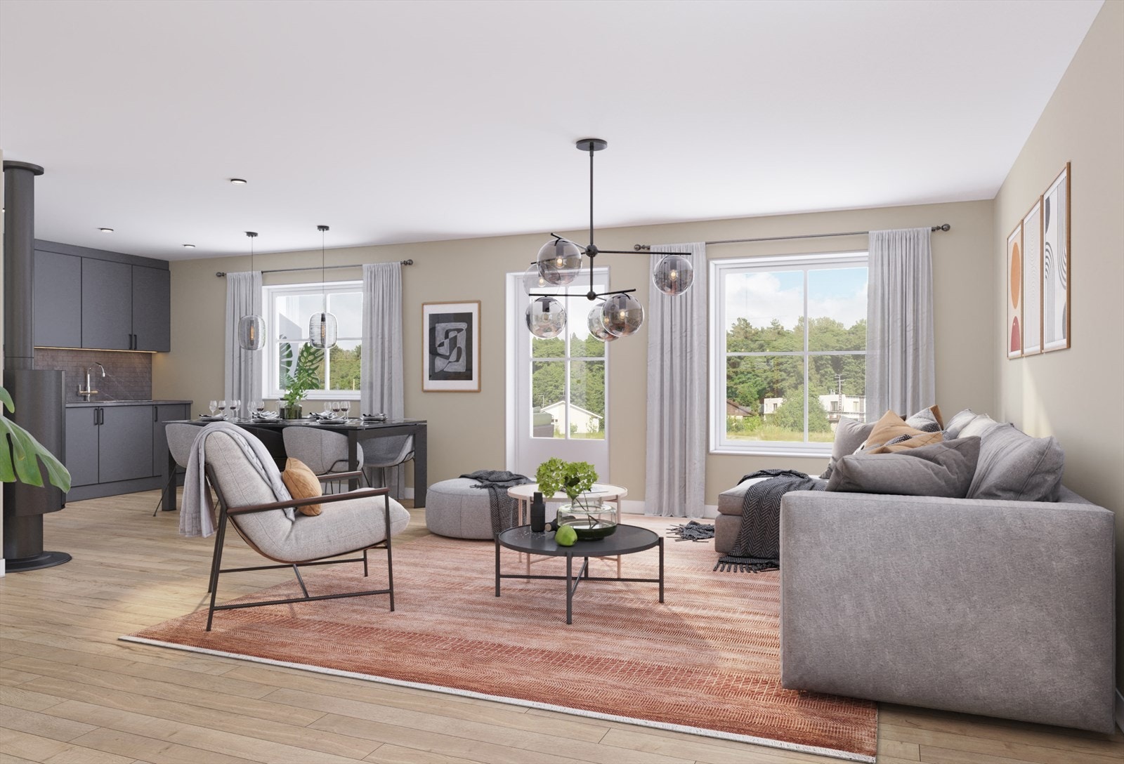 Stue / Kjøkken Galleribilde