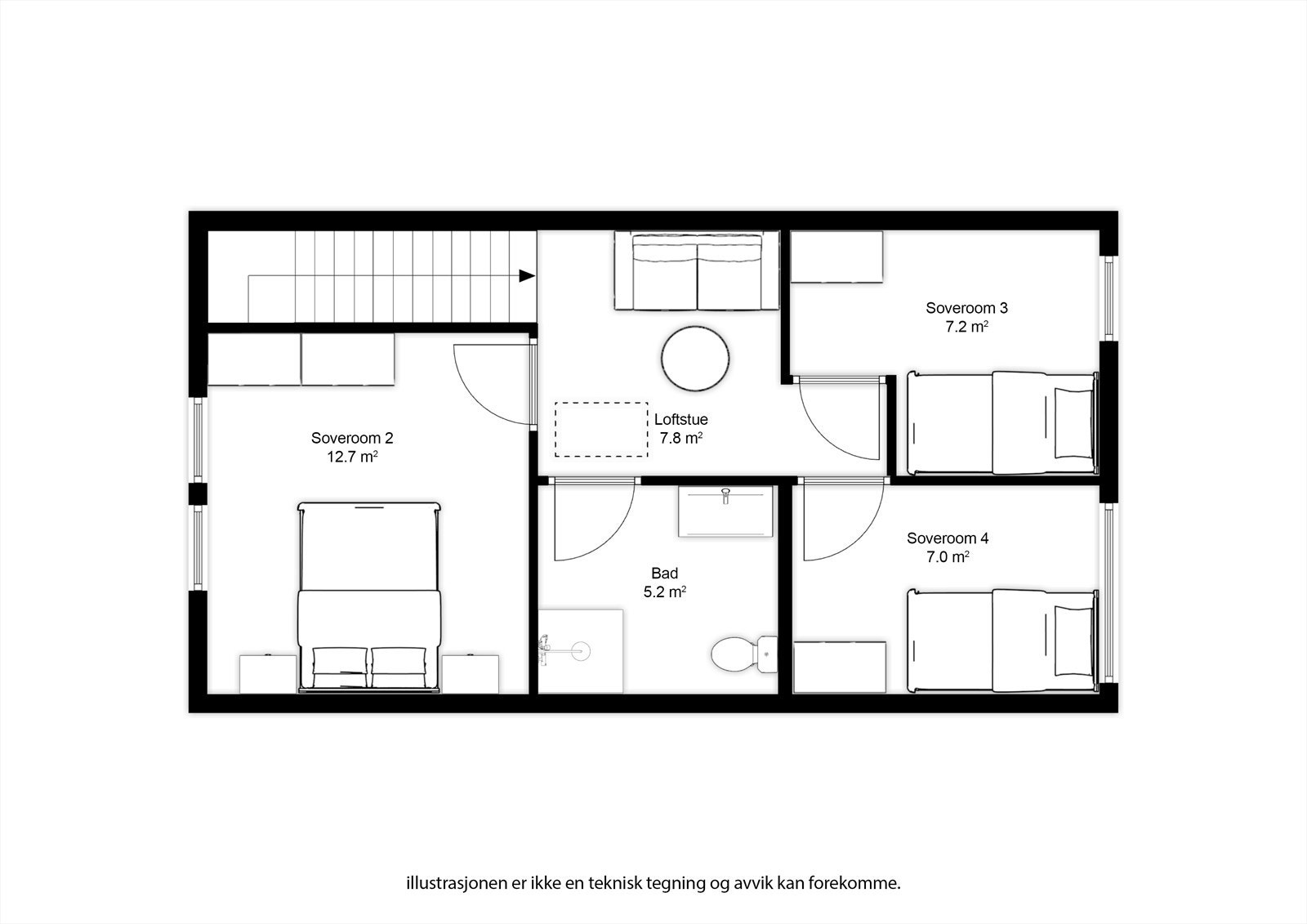 Type A 2 etasje. Galleribilde