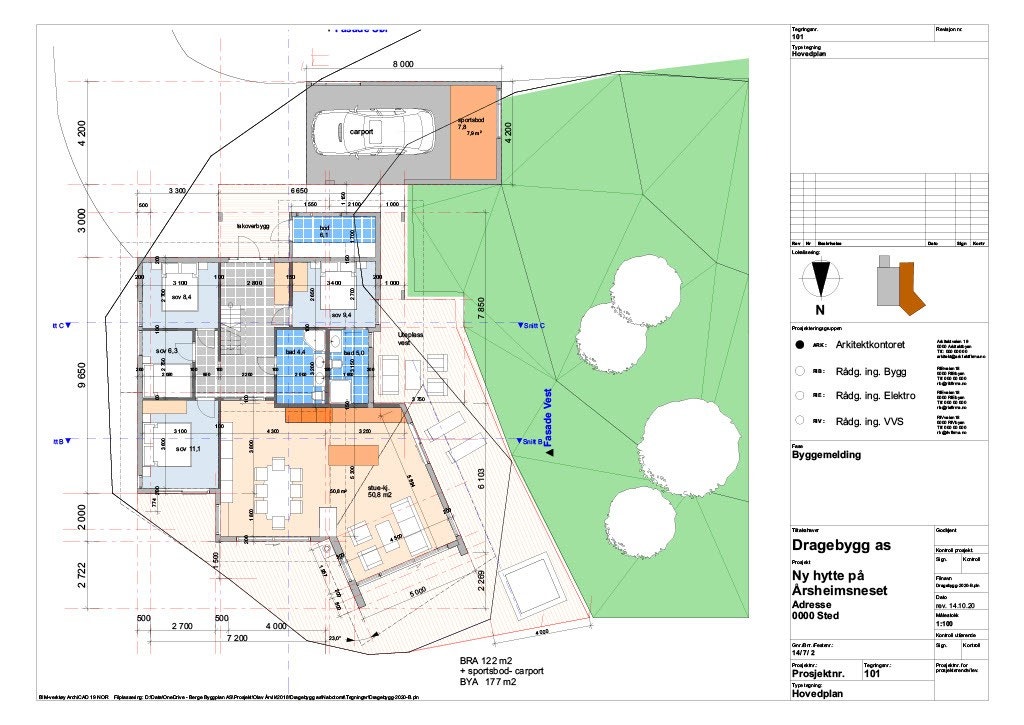 Plantegning 1. etasje Galleribilde