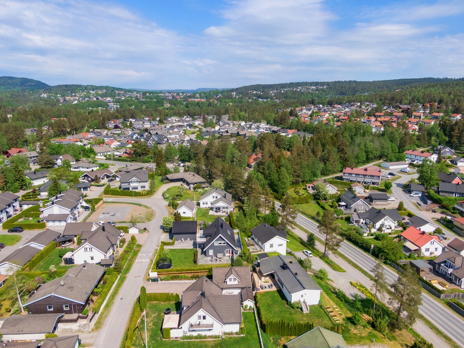 Huset vist på tomten Galleribilde