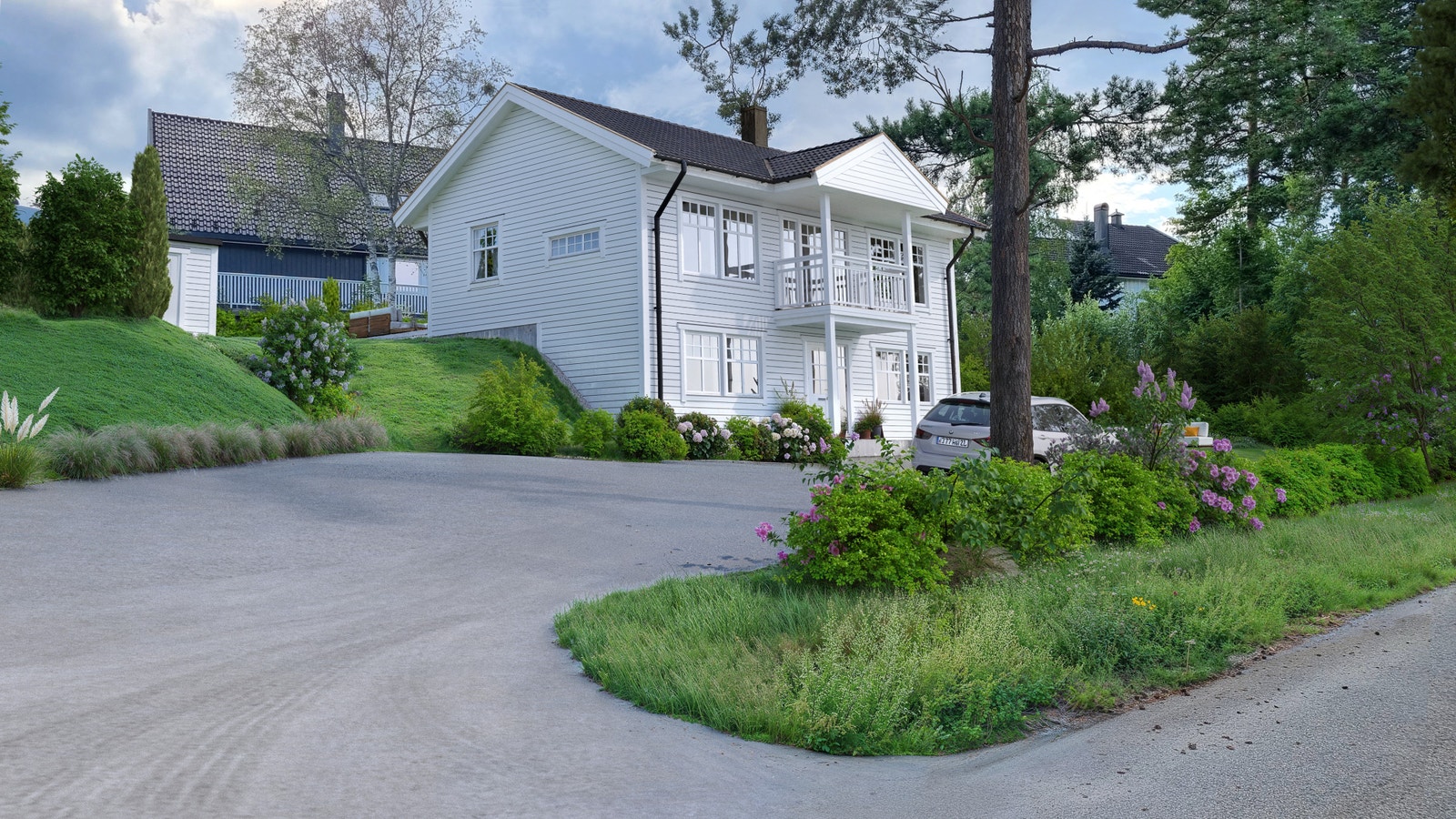 Huset vist på tomten Galleribilde