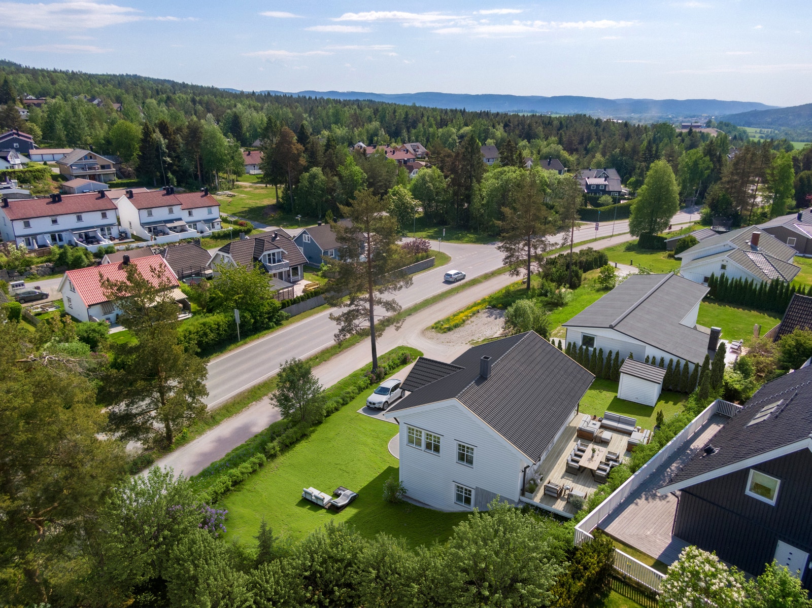 Huset vist på tomten Galleribilde