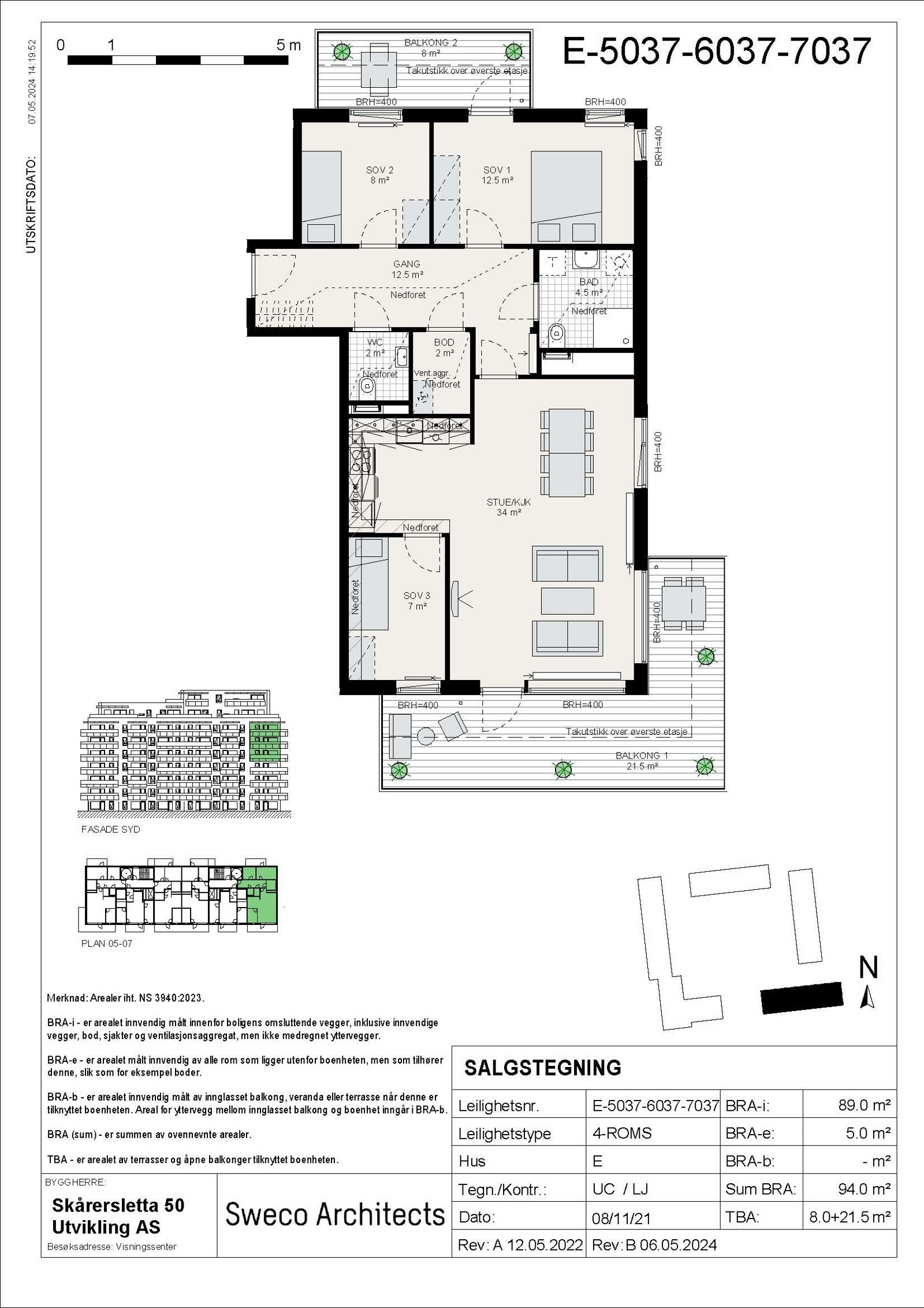 Plantegning - MIDT E7037 Galleribilde